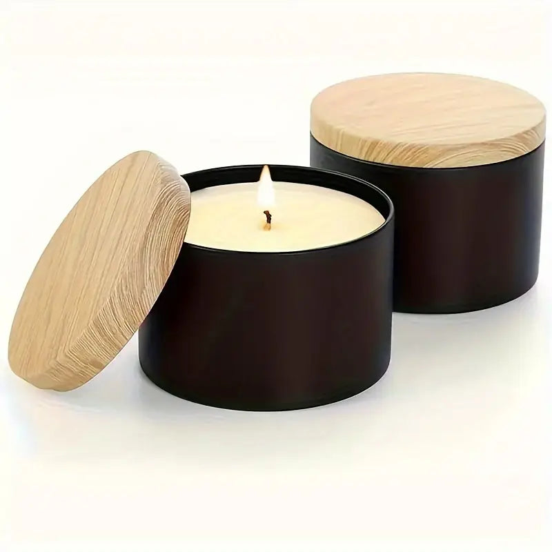 Candle Jars with Lids, 4oz/ pack of 2- Handemade Soy wax